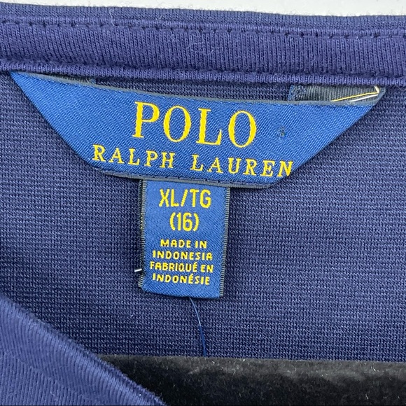 Polo Ralph Lauren Dress XL Navy Blue Drop Waist - Picture 6 of 7
